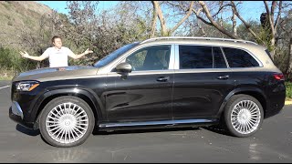 The 2021 MercedesMaybach GLS600 Is a 175000 UltraLuxury SUV that Bounces [upl. by Imefulo]