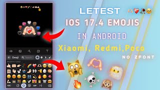 Redmi device ios174 fonts and emojis 🫶🏻🔥 free no zfontviral smartphone iphone [upl. by Moises]