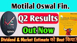 Motilal Oswal Finance Q2 results 2025  Motilal Oswal Finance Share Latest News  motilal oswal news [upl. by Richmond]