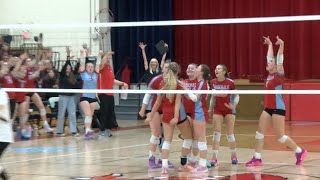 WIAA Sectional Semifinal volleyball Newman among area teams to advance to sectional finals [upl. by Amocat]