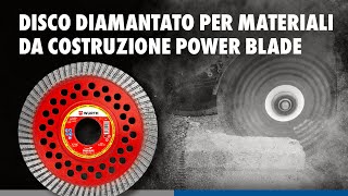 Disco diamantato per materiali da costruzione Power Blade  Würth [upl. by Anailli]