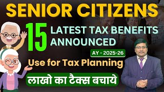 Unique Tax Benefits to Senior Citizens  Senior Citizen Tax Benefits  senior citizen Tax Deductions [upl. by Lejna]