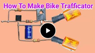 How To Make Bike Flasher At Home Trafficator  Indicator  Pointer [upl. by Ardra]