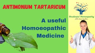 Antimonium tartaricum Antim tart A useful Homoeopathic Medicine [upl. by Elia296]