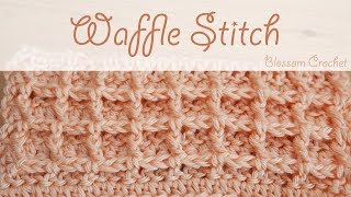 Super easy crochet Waffle Stitch blankets washdish cloths [upl. by Derek]