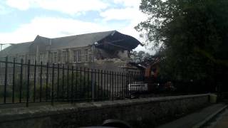 Demolition of Lanark Grammar School part 2 [upl. by Ailam330]