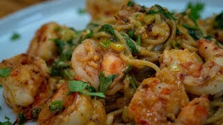 Chickpea Pasta and Garlicky Prawns [upl. by Valdemar644]