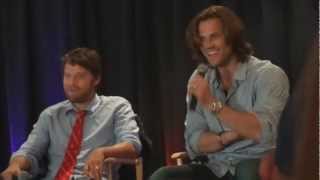 Misha and Jared bonding over Baby Signing Time and zombie babies [upl. by Ellerehs]