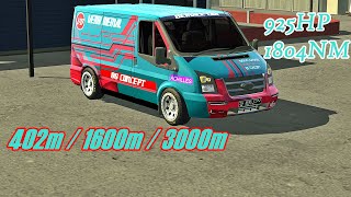 FORD TRANSIT GEARBOX SETTING  925HP 1804NM  CAR PARKING MULTIPLAYER [upl. by Cynthea141]