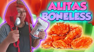 TUTORIAL DE COMO HACER ALITAS BONELESS  Guarura Cocina  El Guarura AlitasBonelessGuarura [upl. by Bette-Ann]