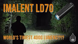 Imalent LD70  Such A Tiny Keychain With 4000 Lumens [upl. by Violetta]