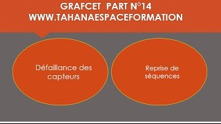 Grafcet Part 14 Reprise de séquences et Defaillance des Capteurs [upl. by Felicdad]