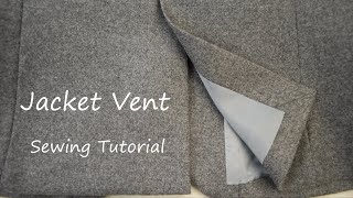 How to sew a vent on a jacket [upl. by Yanehc661]