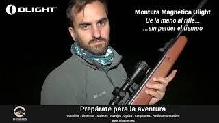 Montura magnética Olight para rifle  Linternas de caza [upl. by Eednar962]