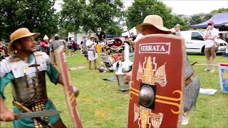 GREY LYNN FESTIVAL  ROMAN GLADIUS SPARRING [upl. by Giff902]