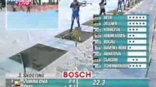 Biathlon Season 20012002OberhofWomens pursuit [upl. by Shimberg177]