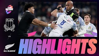 HIGHLIGHTS  ITALY V NEW ZEALAND  AUTUMN NATIONs SERIES [upl. by Faletti]