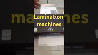 Lamination machine youtubeshorts viralvideo new [upl. by Ainola797]