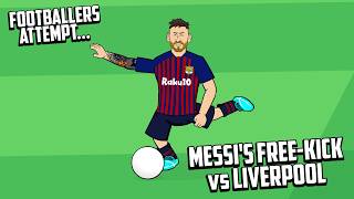 MESSIS FREEKICK vs LIVERPOOL🔥 Footballers Attempt Frontmen 83 [upl. by Burkley720]