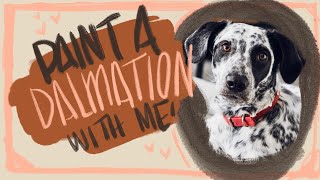 Paint a watercolor pet portrait with me Dalmation edition LIVE REPLAY [upl. by Laersi178]