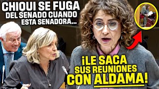 CHQUI se FUGA del SENADO ¡¡CUANDO DESTAPABAN SUS REUNIONES CON ALDAMA ¡Y SU PAPEL EN EL CASO PSOE [upl. by Eeclehc]