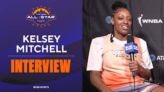 Kelsey Mitchell Looks Forward To Battling Team USA At The WNBA AllStar Game I CBS Sports [upl. by Harland]