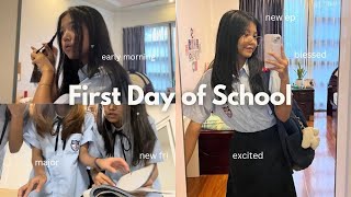 School Vlog 🎒 First Day of High School realistic✨ [upl. by Walford]