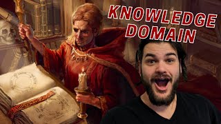 Knowledge Domain Cleric Subclass Deep Dive  DampD 5e [upl. by Llerehc846]