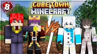 Tôi Găp Sanz Tại Làng Lười Và Cuộc Ám Sát Bất Ổn  Minecraft CUBE TOWN 8 [upl. by Kippie758]