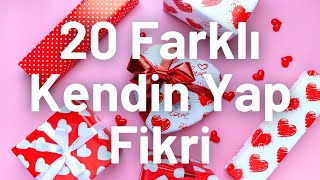 Evde Yapılacak 20 Farklı Kendin Yap Hediye Fikri  Kendin Yap Hediye  20 DIY Gift Ideas [upl. by Tavie]