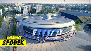 Katowice z drona  Spodek Katowice 2022  DJI Mini 3 Pro [upl. by Nastassia]