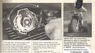 Old School 3 Wheelin Magazine Ignition Timing Performance Hack Honda 185SSurprising Results [upl. by Ahsinal]