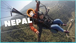 Paragliding in Pokhara Nepal  Travel Adventure in Nepal [upl. by Eded]