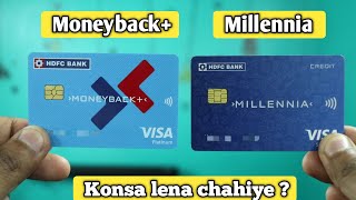 HDFC Millennia vs Moneyback Credit Card  Comparison 🔥 [upl. by Ysabel141]