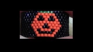 Peyote Stitch Pumpkin Ring How to read a graph [upl. by Hannahs]