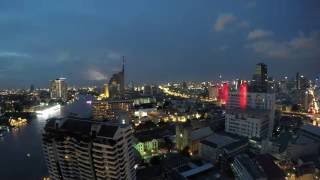 Bangkok Sunset THUNDERSTORM Time Lapse [upl. by Aicilas]