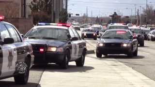 Bernalillo County Sheriffs Department Parade with Lights and Sirens [upl. by Ynoyrb]