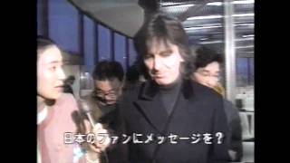 George Harrison Eric Clapton FNN News Arrival Japan 112991 [upl. by Tatman638]