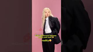 Rosés difference between reality and work rosé blackpink [upl. by Saxon]