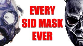 EVERY SLIPKNOT SID WILSON MASK EVER THE DEFINITIVE SLIPKNOT MASK HISTORY [upl. by Christopher]