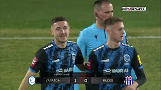 VARAŽDIN vs RUDEŠ 10 22 kolo SuperSport HNL 2324 [upl. by Yrokcaz]