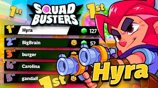 SQUAD BUSTERS 🔥 HYRA PUSH TOP 1 GLOBAL NEW GAME [upl. by Atinev]