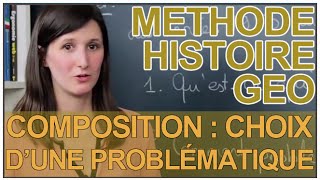 Composition  choix dune problematique  HistoireGéographie  Les Bons Profs [upl. by Anitteb489]