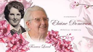 The Graveside Funeral Service of Elaine Donovan [upl. by Eila]