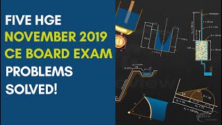 FIVE HGE PROBLEMS FROM THE NOVEMBER 2019 CE BOARD EXAM SOLVED [upl. by Oinegue]