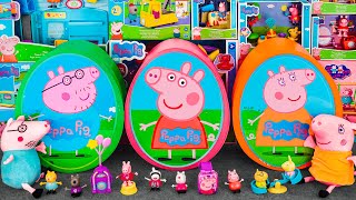 Peppa Pig Toys Unboxing Review ASMR  Peppa Pig Mystery Eggs Mummy Pig Eggs Daddy Pig Eggs [upl. by Patterman]