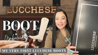 MY VERY FIRST LUCCHESE BOOTS BEST BOOT EVER UNBOXING Handmade in Texas [upl. by Kostman528]