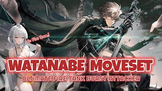 WATANABE EPITAPH MOVESET ULTIMATE FIRE BURST TANK  PUNISHING GRAY RAVEN TW [upl. by Ainoyek]