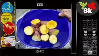 how to cook sweet potato in microwaveifb microwave recipes in telugu [upl. by Ahsaelat201]