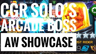 CGR solo’s Arcade Boss AW SHOWCASE  Arcade Games MCOC [upl. by Hedelman]